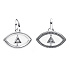 Charm Mini medailon - Amulet proti uhranutí symbol