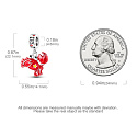 Sterling Silver 925 Luminous - Sign of the Zodiac Cancer, pendant for bracelet