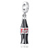 Charm Sterling silver 925 Coca Cola bottle, bracelet pendant, food and drink