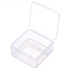 Plastic box clear 6,4 x 6,4 x 2 cm 1 piece