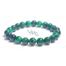 Tiger's eye green bracelet elastic natural stone, ball 8 mm / 16-17 cm, stone of sun and earth, brings luck and wealth Tiger's eye green bracelet elastic natural stone, ball 8 mm / 16-17 cm, stone of sun and earth, brings luck and wealth