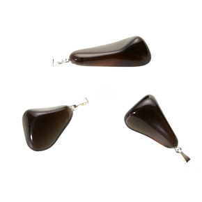 Obsidian Smoke Trommel trailer natural stone M approx. 2,5 cm, rescue stone