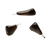 Obsidian Smoke Trommel trailer natural stone M approx. 2,5 cm, rescue stone