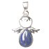 Lapis Lazuli Angel guardian pendant natural stone 3,5 x 2,5 mm, stone of harmony