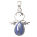 Lapis Lazuli Angel guardian pendant natural stone 3,5 x 2,5 mm, stone of harmony