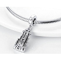 Sterling silver 925 Barcelona La Sagrada Familia, travel bracelet pendant