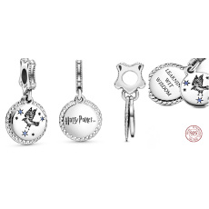 Sterling silver 925 Harry Potter - Rhinestone + cubic zirconia, 2in1 pendant for bracelet