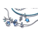Charm Sterling Silver 925 Fish, Sea Turtle, and Shell 3-in-1, Sea Bracelet Pendant