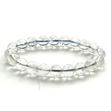 Azeztulite crystal bracelet 9,7 - 10,5 mm / 16 - 17 cm high frequency energy