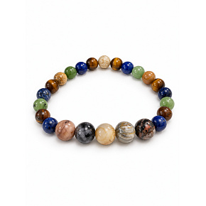 Bracelet with a story – I love you, Grandpa, natural minerals, 8 mm bead / wrist 16–18 cm Bracelet with a story – I love you, Grandpa, natural minerals, 8 mm bead / wrist 16–18 cm