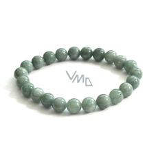 Jadeite Burmese green bracelet elastic natural stone, ball 8 mm / 16 - 17 cm Jadeite Burmese green bracelet elastic natural stone, ball 8 mm / 16 - 17 cm