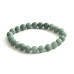 Jadeite Burmese green bracelet elastic natural stone, ball 8 mm / 16 - 17 cm