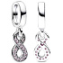 Sterling Silver 925 Infinity Sparkle Charm - Infinity, Pendant Bracelet Symbol