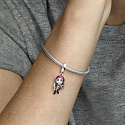 Charm Sterling silver 925 Marvel The Avengers, Black Widow, bracelet pendant
