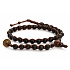 Lávový buddhistický náramek se santalovým Buddha prvkem – korálky 6 mm, klid, energie a uzemnění