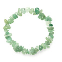 Avanturin green bracelet elastic chopped natural stone 19 cm, lucky stone