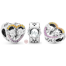 Charm Sterling silver 925 Disney Lion King - Simba and Nala, bead for bracelet