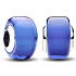 Charm Sterling silver 925 Blue Murano glass bead on bracelet symbol