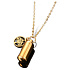 Memorial, memorial urn pendant, tree of life. gold.waterproof, stainless steel 10 x 28 mm