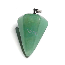 Avanturine green Sideric pendulum natural stone 2,2 cm, lucky stone
