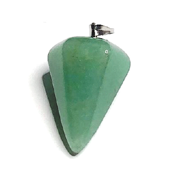 Avanturine green Sideric pendulum natural stone 2,2 cm, lucky stone