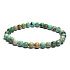 Turquoise Peru bracelet elastic natural stone, ball 6 mm / 16-17 cm, bristle stone, talisman of travelers and animal lovers