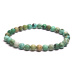 Turquoise Peru bracelet elastic natural stone, ball 6 mm / 16-17 cm, bristle stone, talisman of travelers and animal lovers