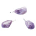 Amethyst Lavender Malawi Tumbler pendant natural stone 2,2-3 cm, 1 piece, stone of kings and bishops