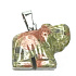 Unakit Elephant pendant natural stone, hand cut figurine 1,8 x 2,5 x 8 mm, stone of personal growth and vision