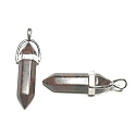 Obsidian mahogany pendulum hexagon pendant natural stone 41 x 13 mm, stone of salvation