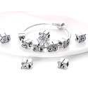 Charm Sterling silver 925 24 anniversary, bead on bracelet