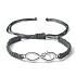 Infinity - infinity, lucky bracelet, handmade emblem, silver color adjustable