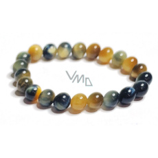 Tiger eye multi bracelet elastic natural stone, ball 8 mm / 16-17 cm, stone of the sun and earth, brings luck and wealth Tiger eye multi bracelet elastic natural stone, ball 8 mm / 16-17 cm, stone of the sun and earth, brings luck and wealth