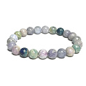 Hackmanit bracelet elastic natural stone, bead 8 mm / 16 - 17 cm, AAA quality, stone inner transformation