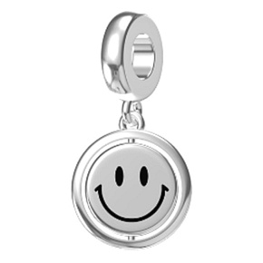 Sterling silver 925 Smiley - American Dream - Smile, you are beautiful, bracelet pendant symbol