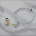 Sterling Silver 925 Luminous - Zodiac Sign Virgo, Bracelet Pendant