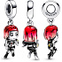Charm Sterling silver 925 Marvel The Avengers, Black Widow, bracelet pendant