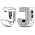 Sterling silver 925 Alphabet letter J, bead for bracelet
