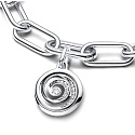 Charm Sterling Silver 925 Spiral - Mini Medallion, Pendant Bracelet Symbol