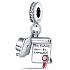Charm Sterling silver 925 Graduation - Future can be expected, pendant on bracelet
