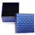 Gift box textured paper with sponge for jewelry dark blue 5.1 x 5 x 3.3 cm 1 piece