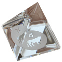 Glass Pyramid clear, Taurus zodiac sign