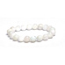 Moonstone white bracelet elastic natural stone, ball 10 mm / 16-17 cm, stone of destiny