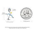 Sterling Silver 925 Luminous - Zodiac Sign Sagittarius, Bracelet Pendant