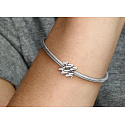Charm Sterling silver 925 Zodiac sign Sparkling Aquarius, bead for bracelet