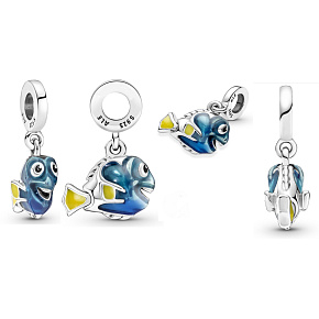 Charm Sterling silver 925 Disney Finding Nemo - Dory, bracelet pendant
