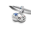 Charm Sterling silver 925 Disney Pixar Ratatouille 2in1, movie bracelet pendant