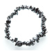 Hematite bracelet elastic chopped natural stone 19 cm, healthy blood stone
