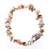 Agate Botswana bracelet elastic chopped natural stone 19 cm, brings success in life