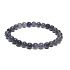 Iolite / Cordierite bracelet elastic natural stone, ball 6 mm / 16 - 17 cm, Viking stone - compass